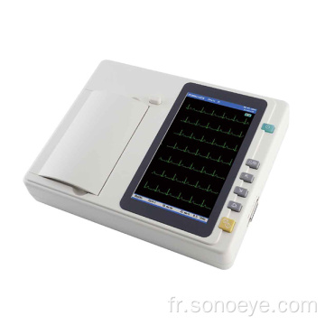 Electrocardiographie de la machine ECG à 6 canaux